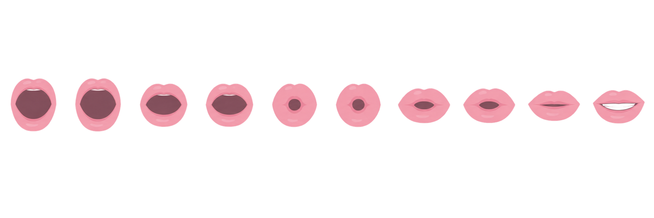 ㅏの口の形